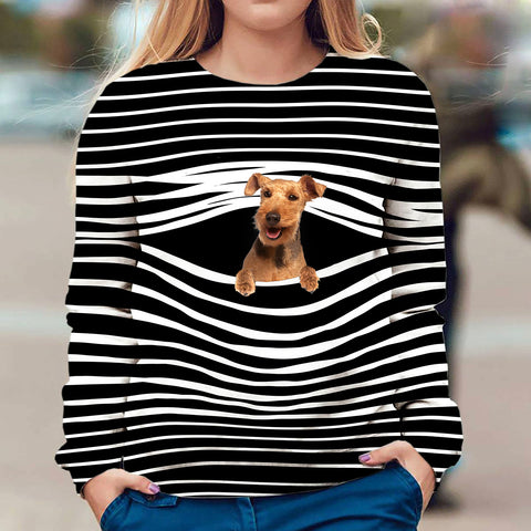 Welsh Terrier - Stripe - Premium Sweater