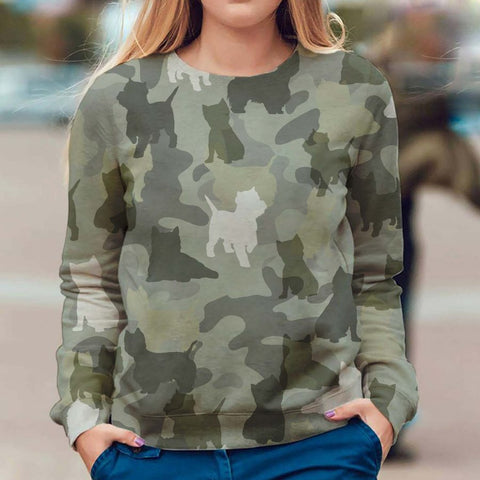 West Highland White Terrier - Camo - Premium Sweater