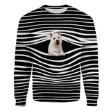 West Highland White Terrier - Stripe - Premium Sweater