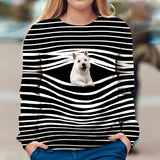 West Highland White Terrier - Stripe - Premium Sweater