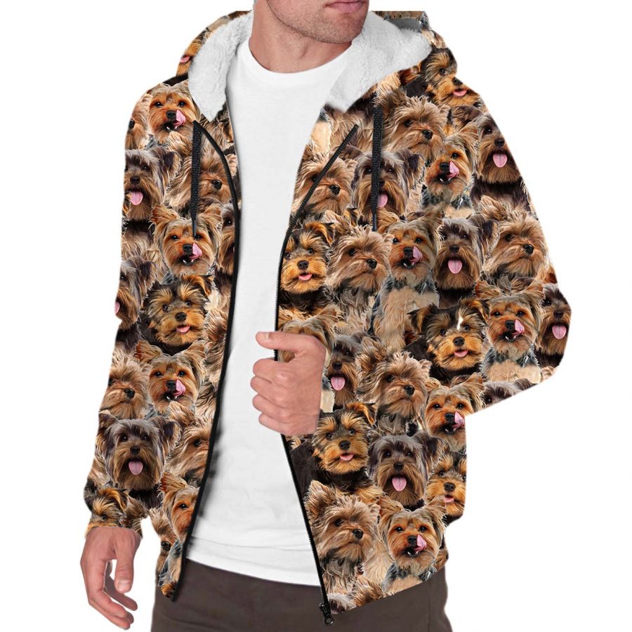 Yorkshire Terrier Full Face Fleece Hoodie