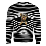 Yorkshire Terrier - Stripe - Premium Sweater