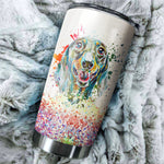 Dachshund Art Color Tumbler Cup