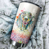 Dachshund Art Color Tumbler Cup