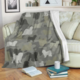 Tibetan Terrier Camo Blanket