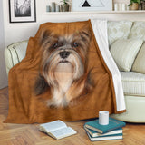 Lhasa Apso Face Hair Blanket