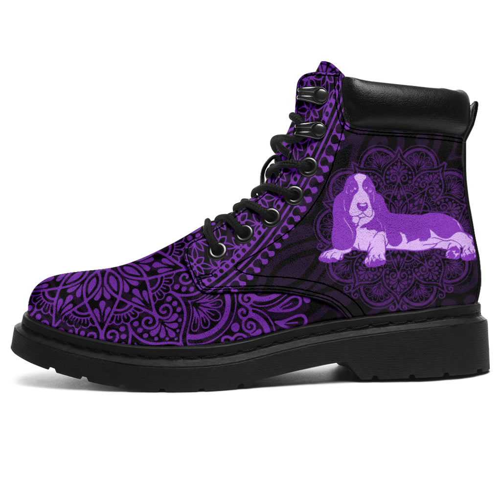 Basset Hound Mandala All-Season Boots