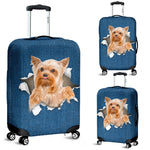 Yorkshire Terrier Torn Paper Luggage Covers