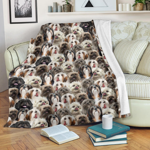 Lhasa Apso Full Face Blanket