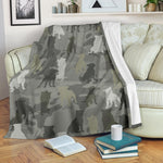 Staffordshire Bull Terrier Camo Blanket