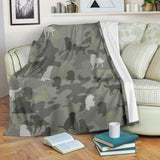 German Longhaired Pointer Camo Blanket