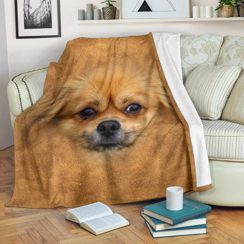 Pekingese Face Hair Blanket