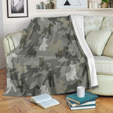 Fox Terrier Camo Blanket