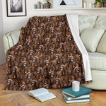 Field Spaniel Full Face Blanket