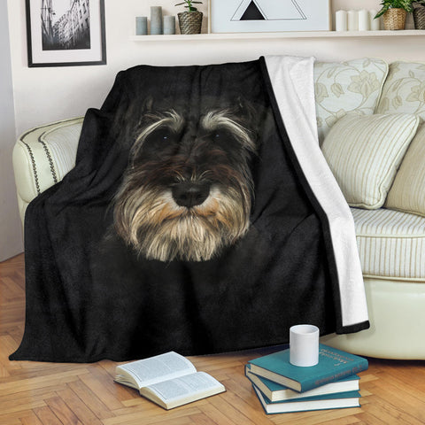 Schnauzer Face Hair Blanket