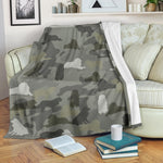 Great Pyrenees Camo Blanket