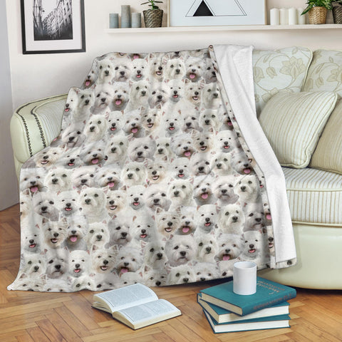 West Highland White Terrier Full Face Blanket