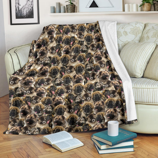 Caucasian Shepherd Dog Full Face Blanket