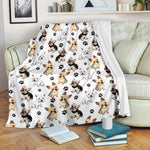 Yorkshire Terrier Paw Blanket