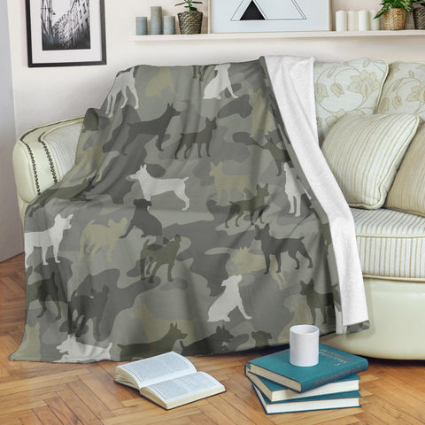 Rat Terrier Camo Blanket