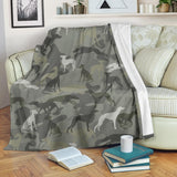 Italian Greyhound Camo Blanket