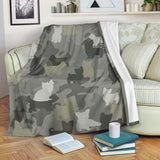 Yorkshire Terrier Camo Blanket