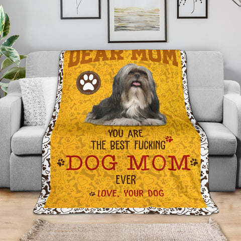 Shih Tzu-Dog Mom Ever Blanket