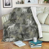 Dogo Argentino Camo Blanket