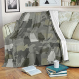 Rough Collie Camo Blanket