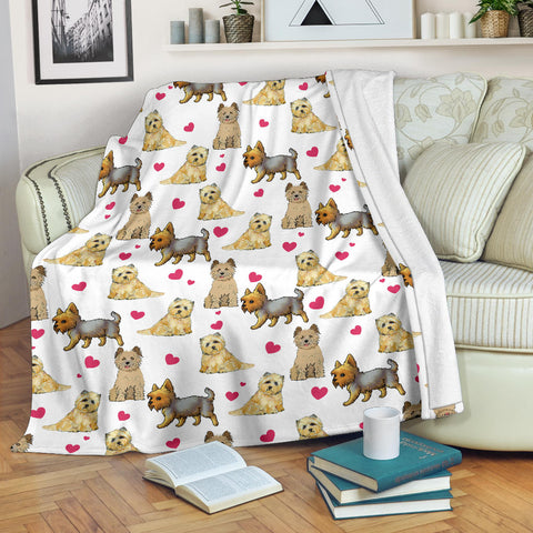 Cairn Terrier Heart Blanket