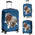 Shih Tzu Torn Paper Luggage Covers