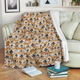 Shiba Inu Full Face Blanket