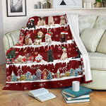 Labrador Retriever Snow Christmas Blanket