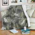 American Staffordshire Terrier Camo Blanket