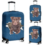 Patterdale Terrier Torn Paper Luggage Covers