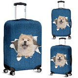 Chow Chow Torn Paper Luggage Covers