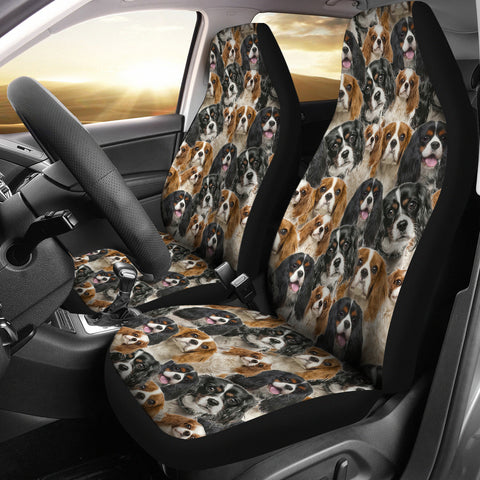 Cavalier King Charles Spaniel Full Face Car Seat Covers