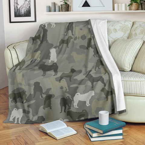 Shar Pei Camo Blanket