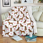 Chesapeake Bay Retriever Heart Blanket