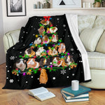 Guinea Pig Christmas Tree Blanket