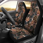 Portuguese Water Dog Full Face Car Seat Covers