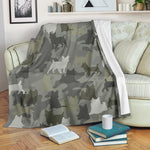 Australian Terrier Camo Blanket