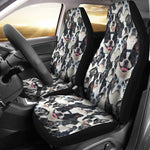 Boston Terrier Full Face Car Seat Covers