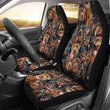 Doberman Pinscher Full Face Car Seat Covers