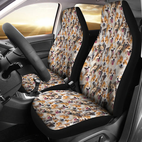 Icelandic Sheepdog Full Face Car Seat Covers