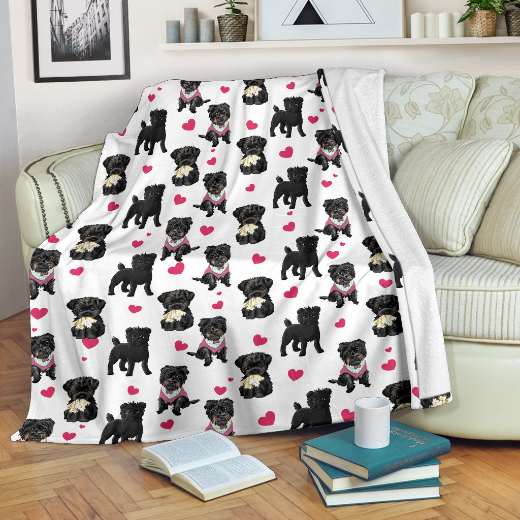 Affenpinscher Heart Blanket