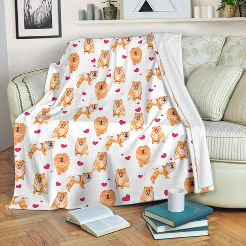 Chow Chow Heart Blanket