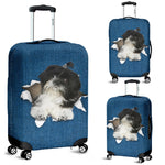 Shih Tzu Torn Paper Luggage Covers