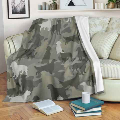 Irish Setter Camo Blanket