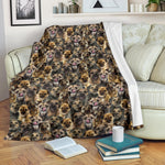 Border Terrier Full Face Blanket